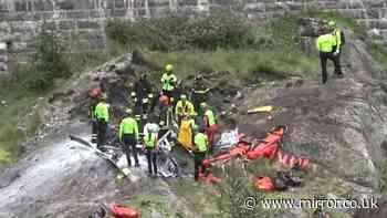 Two killed in horror gyrocopter crash in Italy as vehicle strikes cable car lines