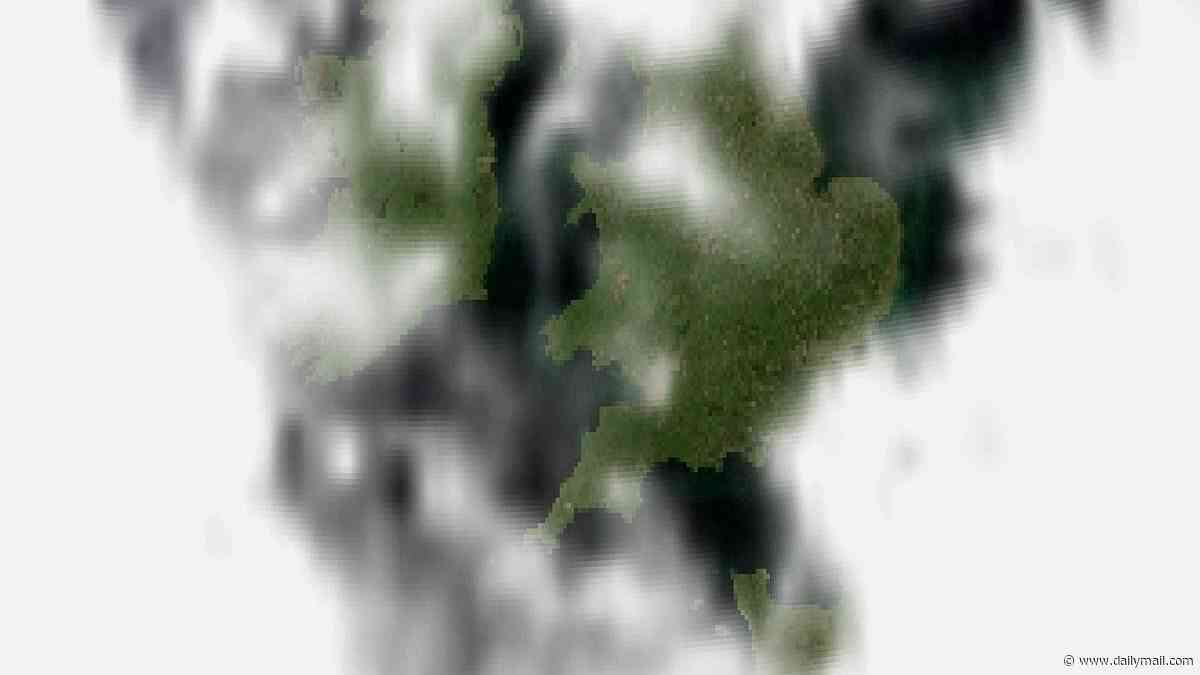 What D-Day looked like from space: Scientists recreate satellite image of the moment 160,000 troops crossed the Channel and stormed the beaches of Normandy