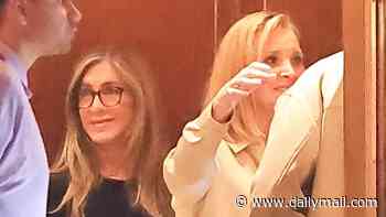 Jennifer Aniston brings boyfriend Jim Curtis to Friends reunion dinner with Courteney Cox, Lisa Kudrow and other famous pals