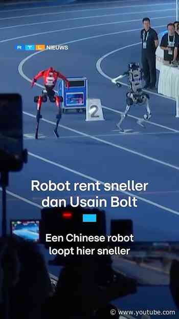 Deze Chinese robot breekt wereldrecord van Usain Bolt | RTL Nieuws
