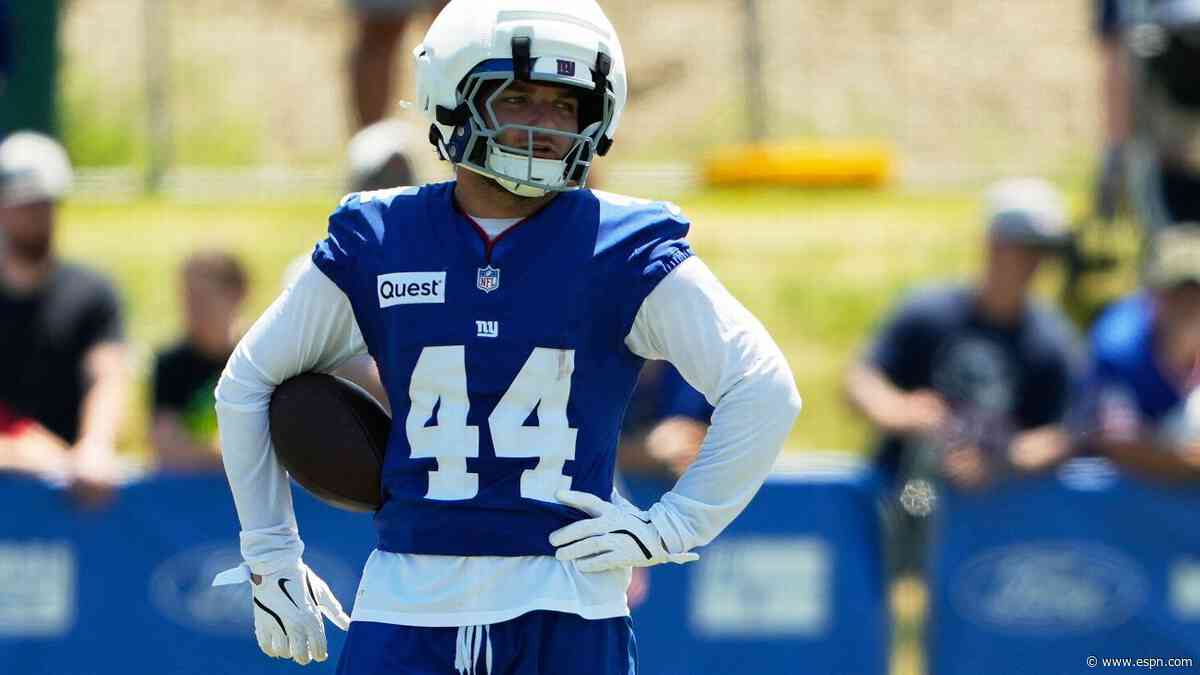 Giants: Skattebo skirmishes with defensive teammates