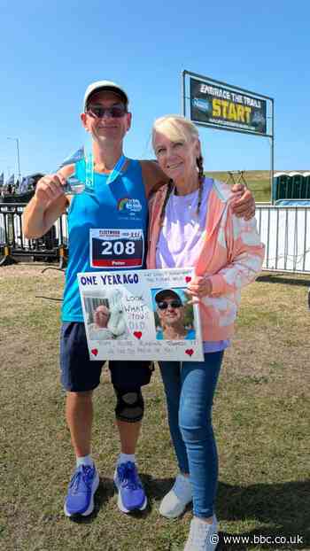 Man completes half marathon after two heart attacks