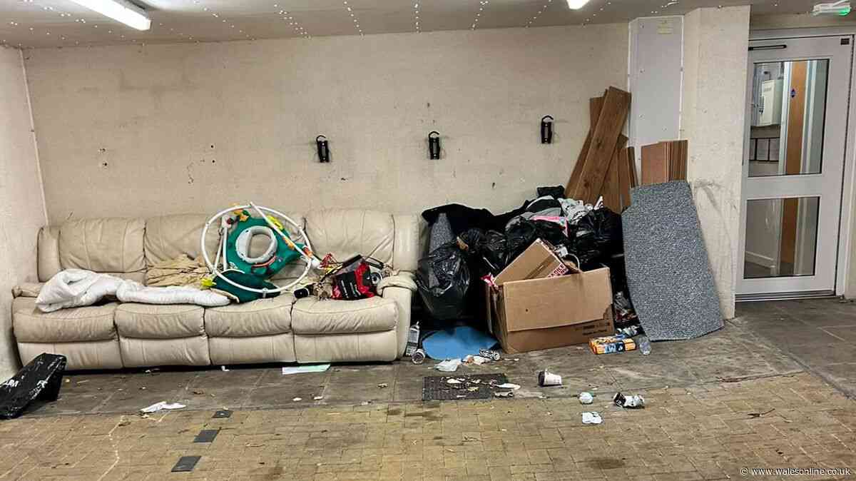 'It's horrific in Cardiff block from hell where used syringes are left out and waste teems maggots'