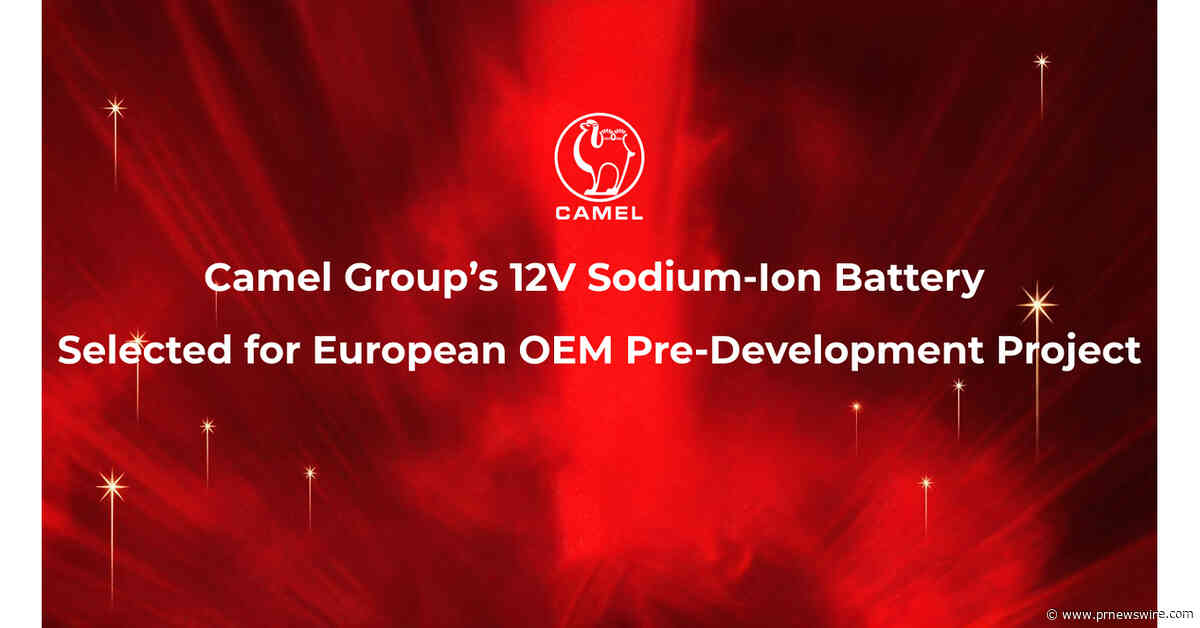 Akumulator sodowo-jonowy 12 V firmy Camel Group wybrany do projektu wstępnych prac rozwojowych europejskiego producenta samochodów