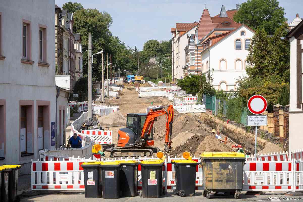 Von der Schlaglochpiste zur Straße: Bauarbeiten in Penigs Bahnhofstraße im Zeitplan
