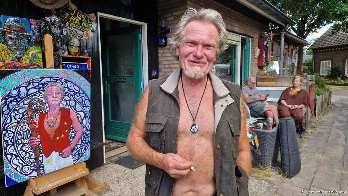 Frans leeft in zijn zelfgemaakte kunsttempel: 'Hier ben ik thuis'
