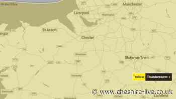 Cheshire put under 16-hour Met Office warning for thunderstorms
