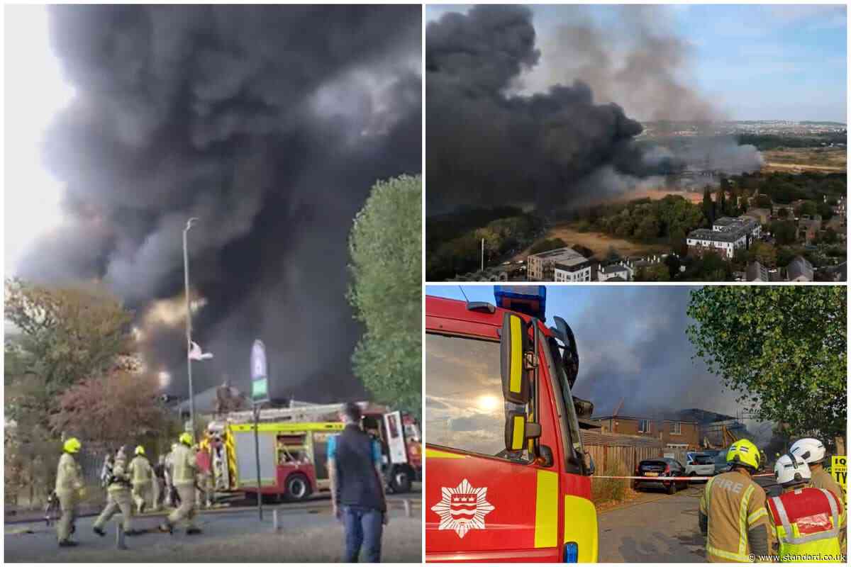 Mitcham fire: Investigation under way into cause of huge blaze in south London battled by 125 firefighters