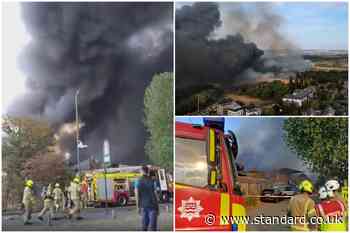 Mitcham fire: Investigation under way into cause of huge blaze in south London battled by 125 firefighters