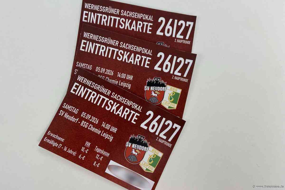 Sachsenpokal-Kracher gegen BSG Chemie Leipzig: SV Neudorf stoppt Vorverkauf vorzeitig
