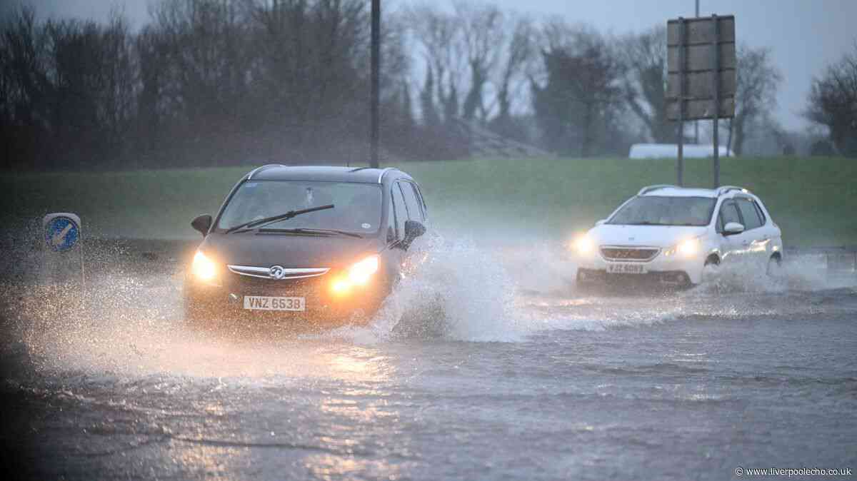 New Met Office weather warning with Warrington one of 81 areas facing 3 inches of rain today