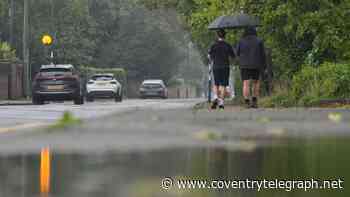 Coventry and Warwickshire yellow thunder warning - today's hour-by-hour forecast