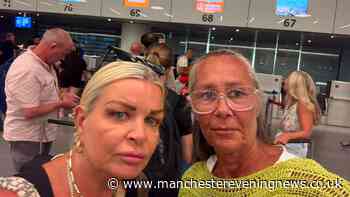 'We're two ladies, arriving into Manchester Airport four days late at 1.05am, and we haven't got a penny on us'