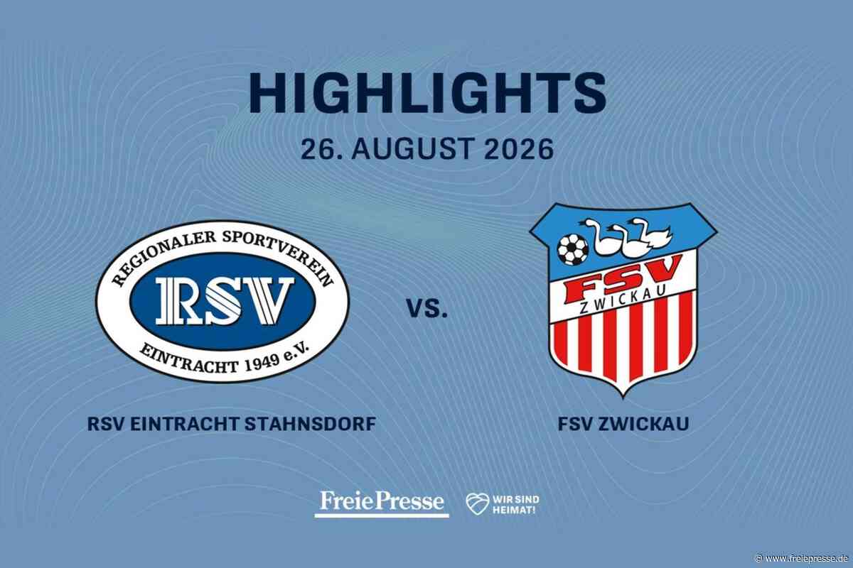 RSV Eintracht Stahnsdorf – FSV Zwickau: Die Highlights des Spiels im Video