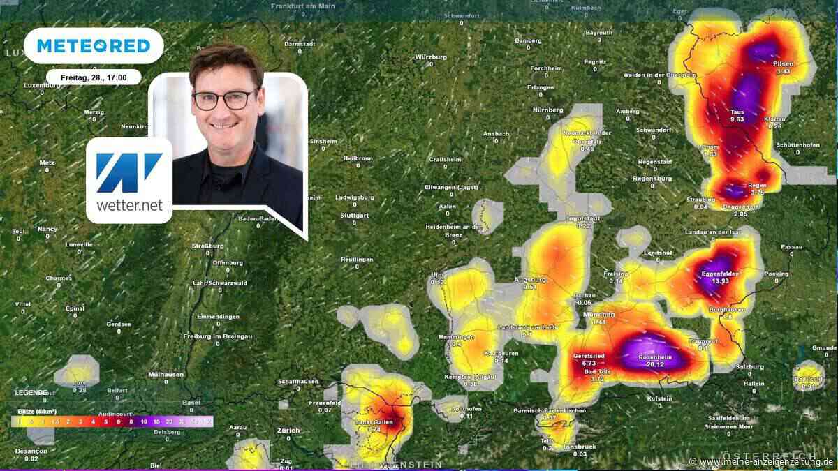 Wetter in Süddeutschland schlägt am Freitag um: Starkregen und Hagel befürchtet