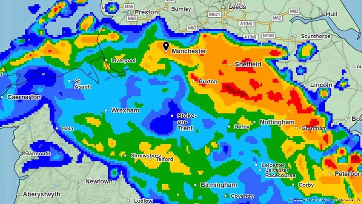 Greater Manchester's hour-by-hour weather forecast as 17 hour thunderstorm warning in force