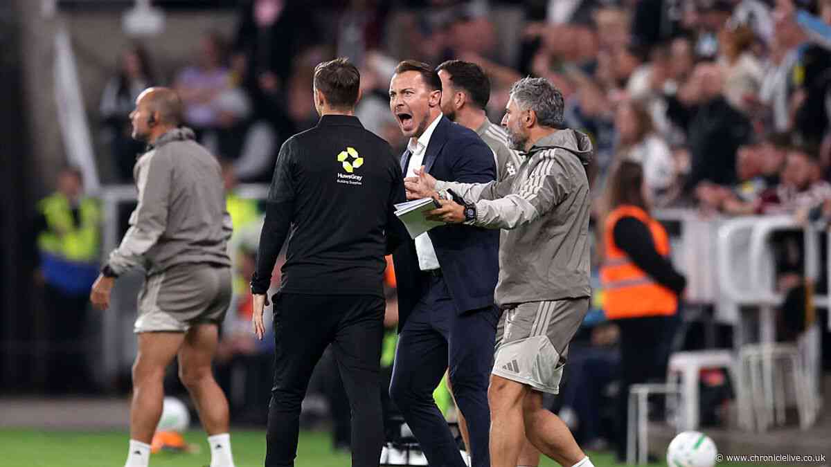 Classy Matthias Jaissle moment TV cameras missed as Newcastle United boss predicts 'crazy' night