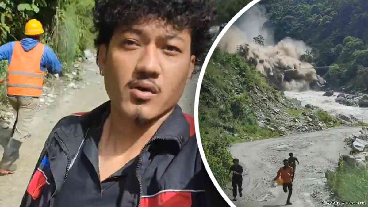 Nieuwe beelden: bouwvakkers rennen voor hun leven als vloedgolf opdoemt in Nepal