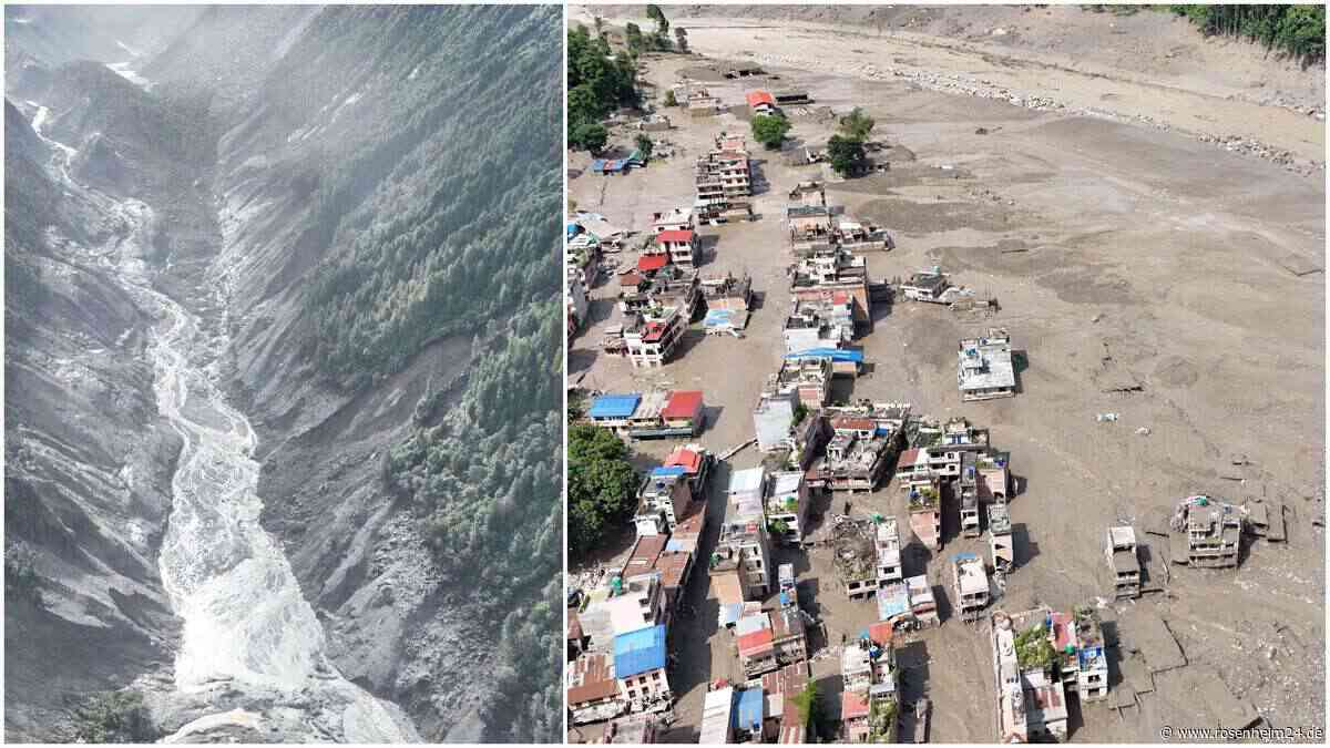 Sturzflut reißt alles mit: Tausende Vermisste, Hunderte Tote in Nepal – erschreckende Bilder