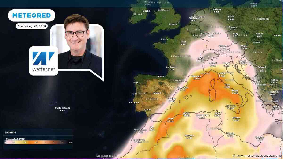 Gewitter legen in Kürze los – auch Staubwolke erreicht Deutschland am Donnerstag