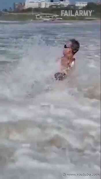She belongs to the sea now #seahag #beachfail #fails #funny #shorts