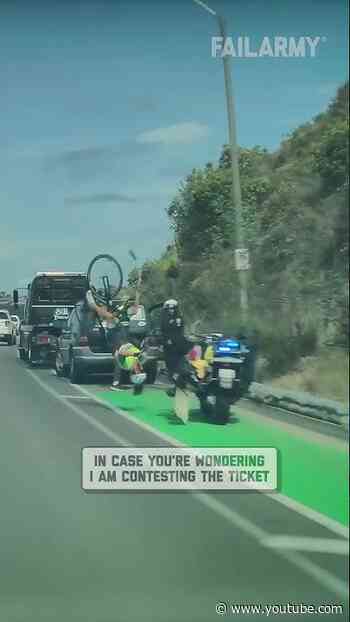 Officer, I was pacing for a new PR! #biking #bikingfail #accident #crash #fail