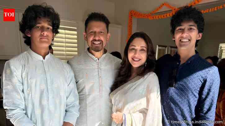 Madhuri Dixit recalls how her children discovered she was a Bollywood star for the first time
