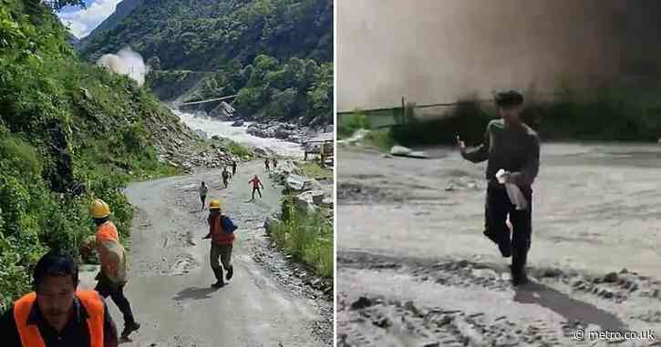 Terrifying POV video shows group narrowly escaping Nepal glacier collapse