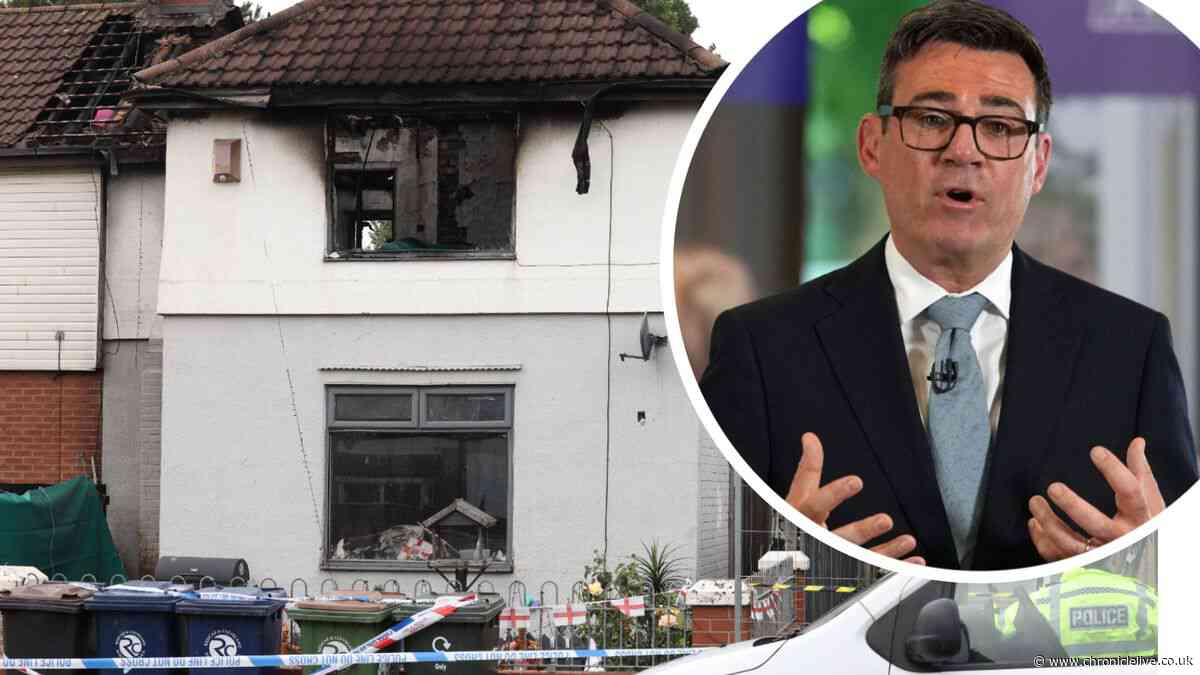 Andy Burnham says 'all of the support needed' will be provided after fatal North East fire