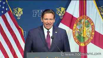 Gov. DeSantis says FIU will train students in emergency management, concerned about flock cameras