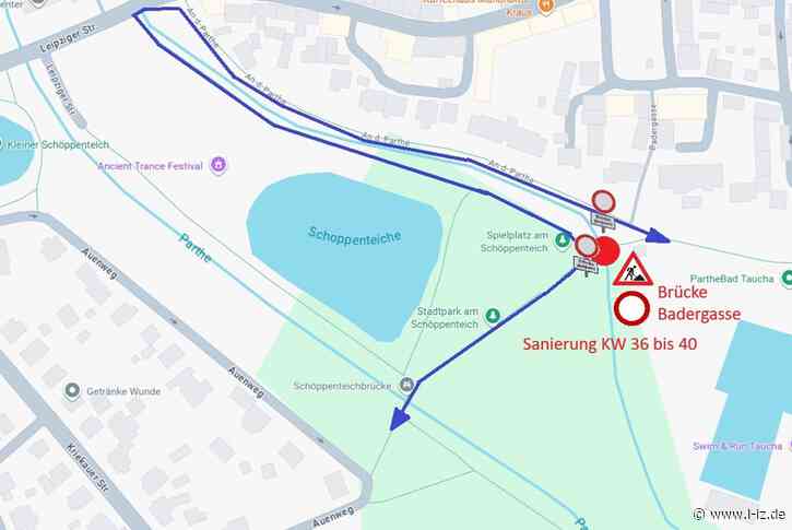 Taucha: Brücke Badergasse wird umfassend saniert – Vollsperrung ab KW 36