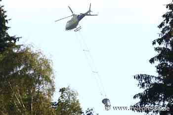 Nach Hubschrauberabsturz im Erzgebirge unterbrochene Waldkalkung fortgesetzt