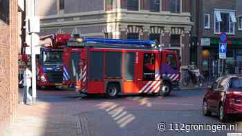 Brandweer melding bij de Ebbingepoort
