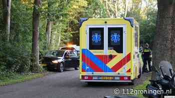 Auto tegen boom bij Eelderwolde