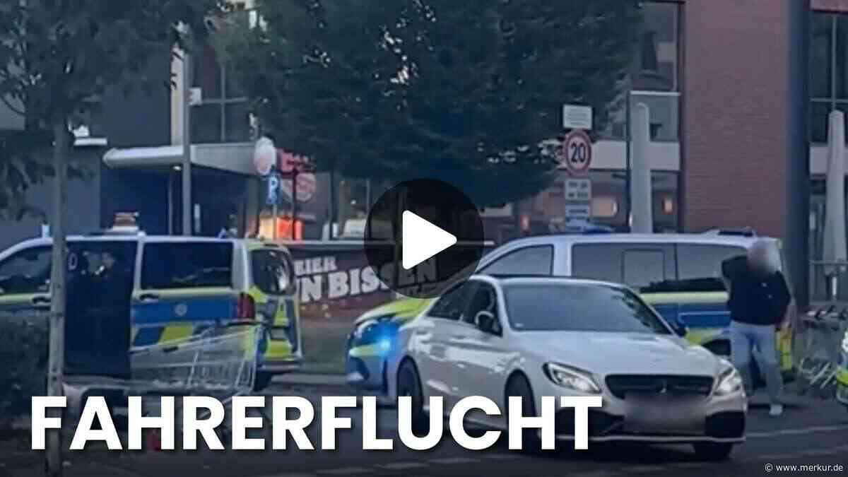 Video zeigt wilde Verfolgungsjagd quer durch Dortmund: Mercedes rammt Polizeiwagen