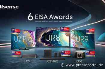 Sechsfach ausgezeichnet: Hisense gewinnt sechs EISA Awards 2026-2027