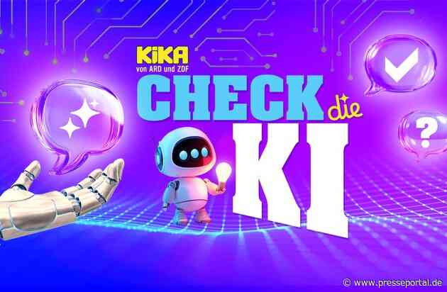 KI nutzen, hinterfragen, verstehen: "Check die KI" bei KiKA / Themenspezial am 15. September auf kika.de, in der KiKA-App und im TV