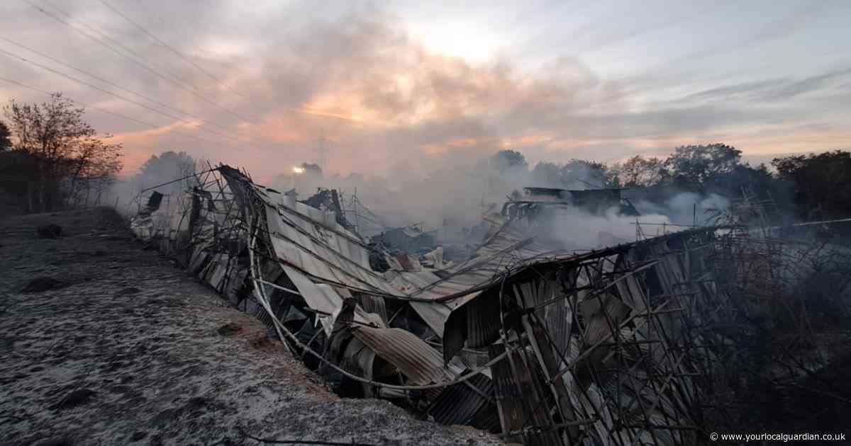 MAJOR fire that tore through homes and hectares of land now treated as suspicious