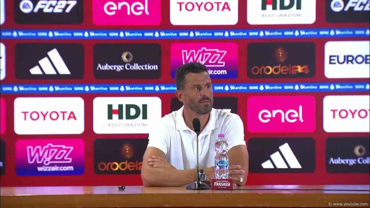 Conferenza stampa di mister Grosso dopo Roma - Fiorentina