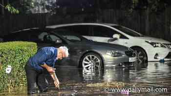 Homes flood and streets turned into rivers as 'biblical' rain hits Britain while Met Office issues more thunderstorm warnings