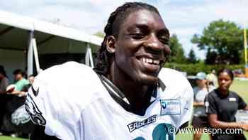'Built by the gods:' Uar Bernard, from Nigeria, has captivated the Eagles