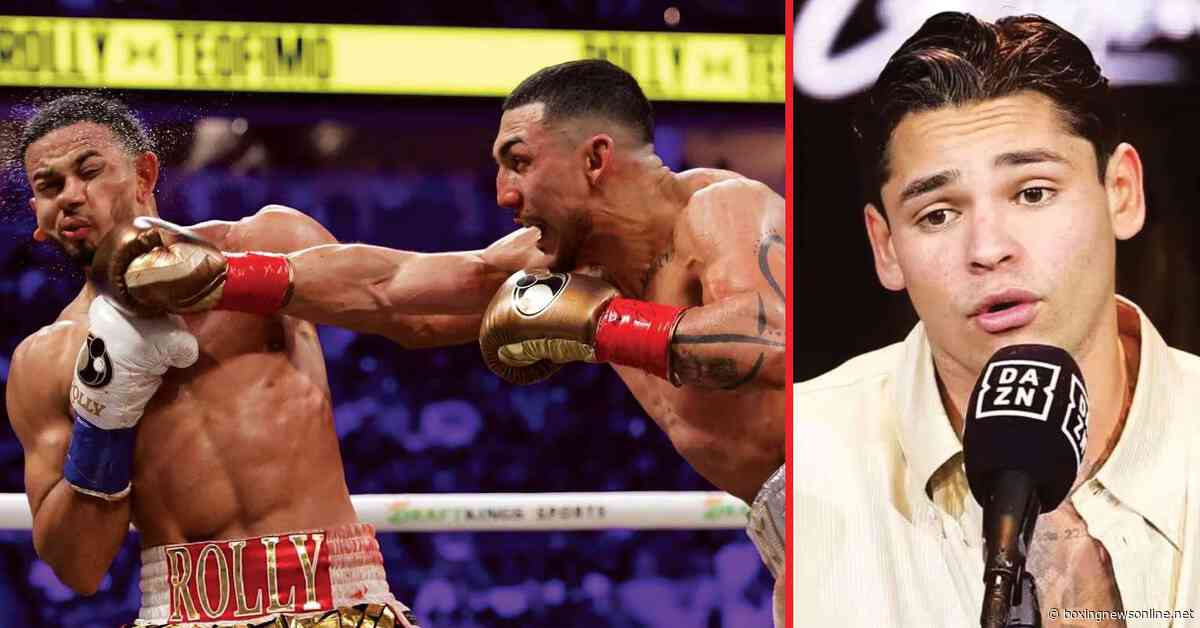 Ryan Garcia disagrees with the Rolly Romero vs Teofimo Lopez result: “His face was clean”
