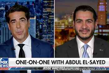 Jesse Watters jokingly attacks Fox cohost for ‘gay shaming’ him over his bromance with Michigan progressive