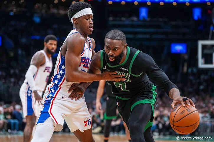 How can VJ Edgecombe improve next to Jaylen Brown and LeBron James?