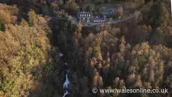I stayed in a Welsh country hotel near 300ft waterfalls and a chocolate shop