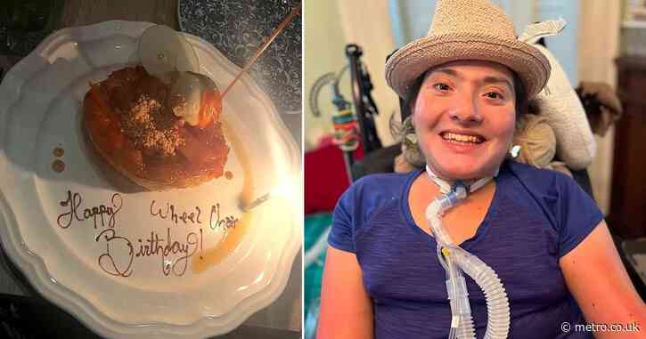 Restaurant forced to apologise after writing ‘happy birthday wheelchair’ on woman’s dessert