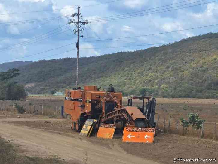 Maquinaria pesada llegó a la carretera Panamericana Lara-Trujillo para iniciar la repavimentación tras protesta comunitaria