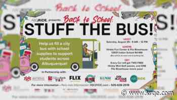 ABQ Ride and UNM Foundation invite community to Stuff the Bus’ school supply drive 