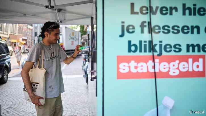 Meer flessen en blikjes met statiegeld ingezameld, maar norm nog niet gehaald