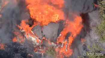 WATCH: Oklahoma City fire crews battle large house fire